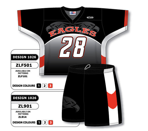 Athletic Knit Custom Sublimated Lacrosse Uniform Set Design 1026 (ZLFS501-1026)